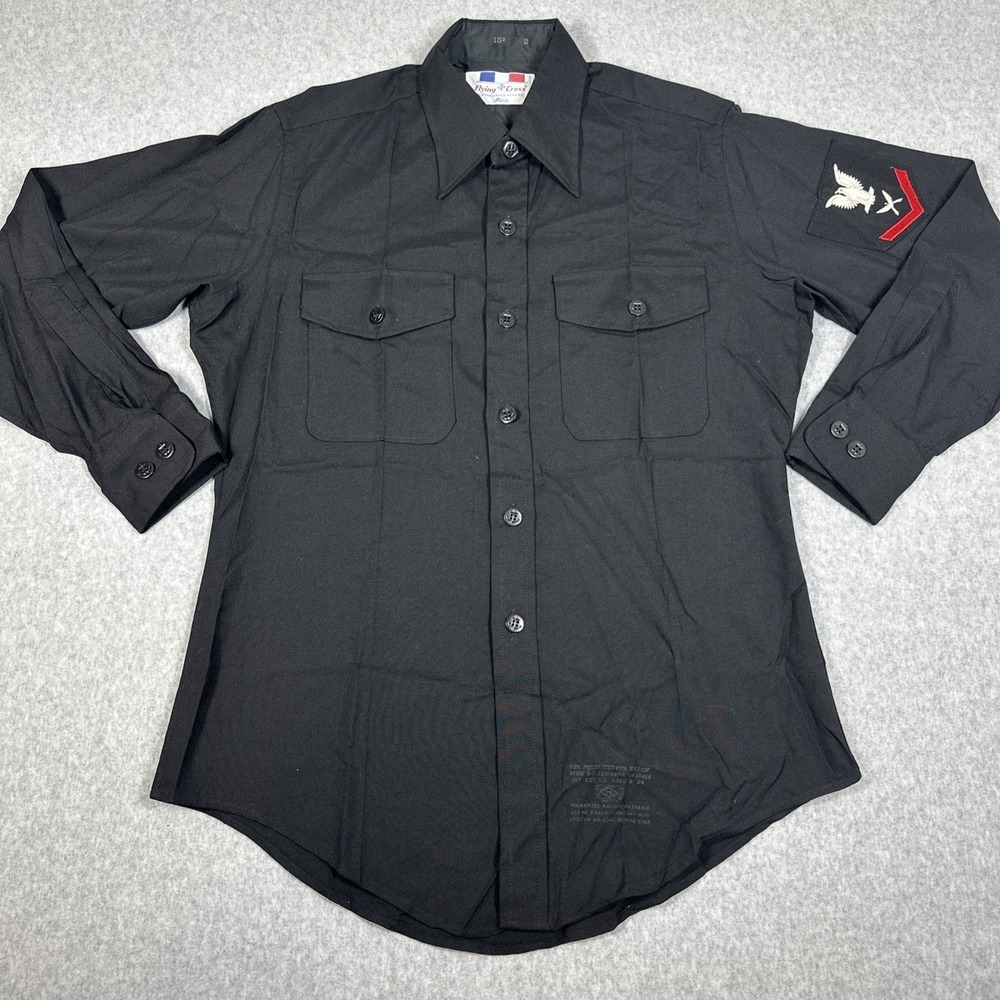 Vintage Flying Cross Vietnam‎ Era US Navy Aviation Boatswain Mate Uniform Shirt